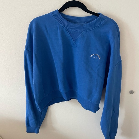 The Upside Blue Dominique Crew Neck - Picture 1 of 6